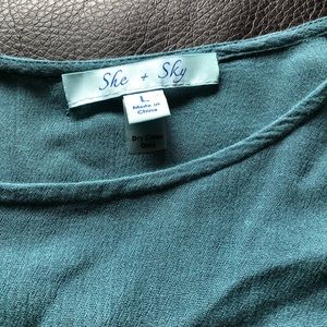 Large Teal blouse